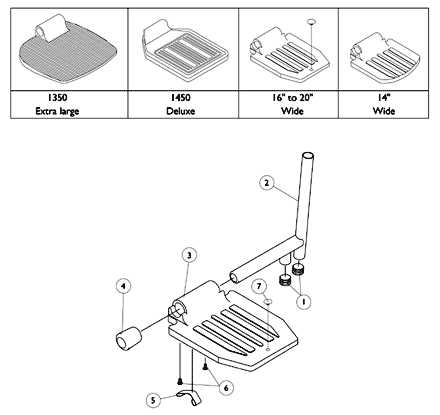 Pivot/ Slide Tube and Footplate