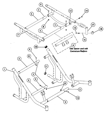 Seat Frame, Base Frame, and Hardware