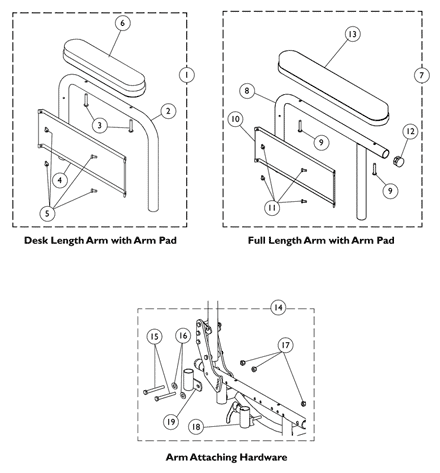 Fixed Height Arms