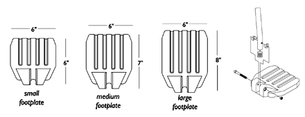 Footplate and Pivot Tube Assemblies -1651 Composite