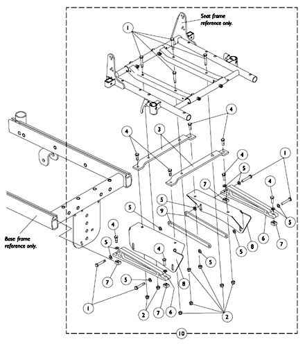 Seat Frame Attaching Hardware - (Junior 12