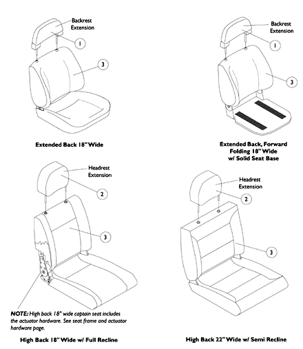 Captain Seat Assembly - Before 11/1/01