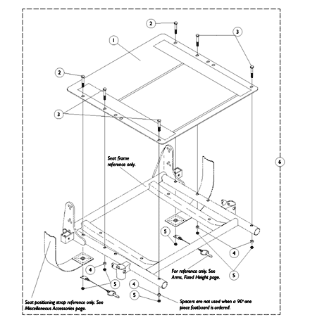 Seat Pan and Mounting Hardware