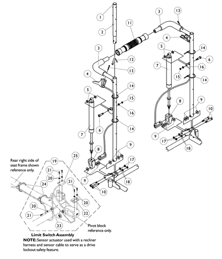 Recliner Back Assembly