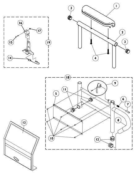 Arms - Adjustable Height