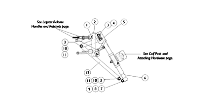 PAS4A/PAL4A Articulating Legrests