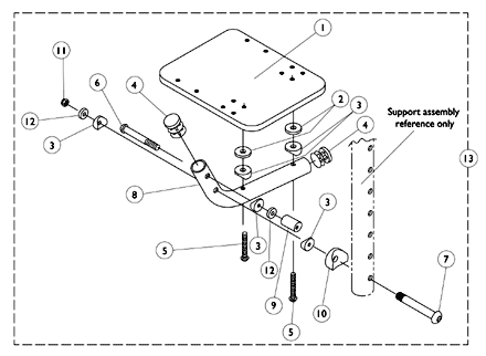 AT5043 Flip-Up Footplates