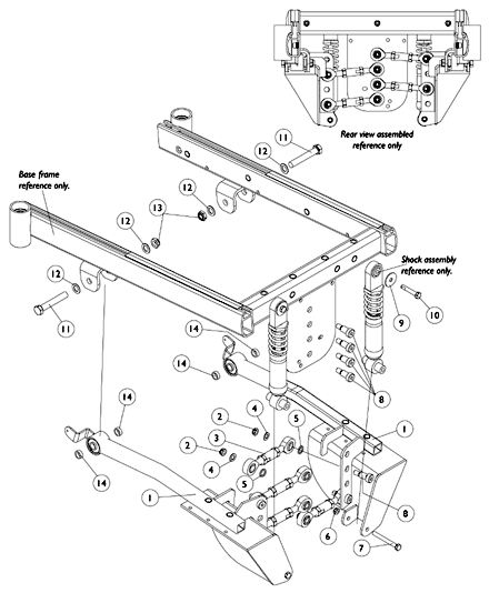Swing Arms and Suspension Attaching Hardware