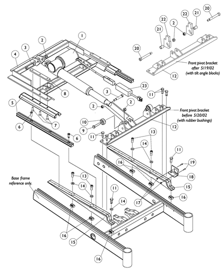 Base Frame Interface Hardware (RWD)