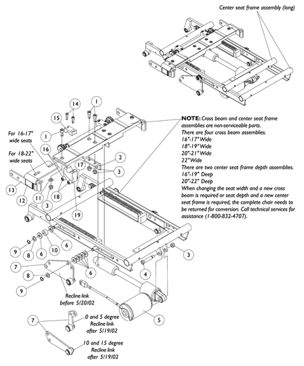 Center Seat Frame Assembly - 2GR