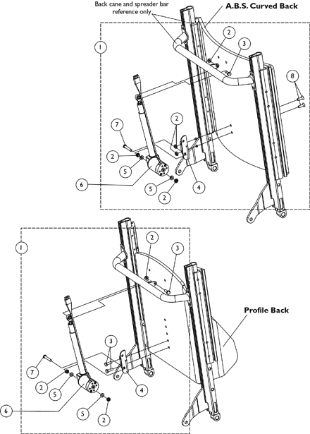 Back Assembly - V.S.R. Actuator Motor & Mounting Hardware - 2GR and 2GTR