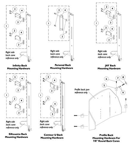 Back Mounting Hardware