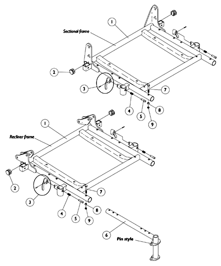 Seat Frame Assembly - Adult 16
