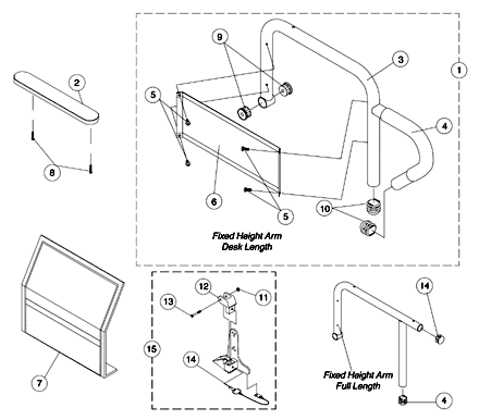 Arms, Fixed Height