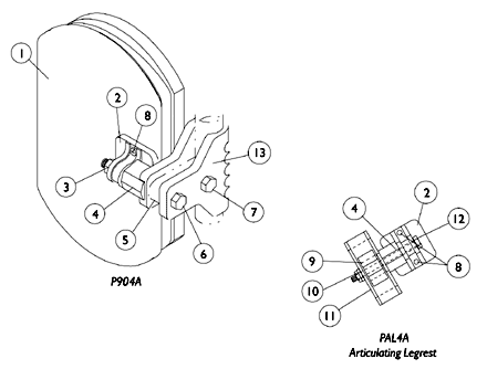 Calf Pads and Attaching Hardware