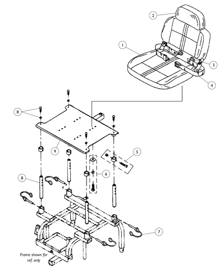 Seat Assembly and Mounting Hardware