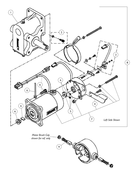Motor and Gearbox Assembly