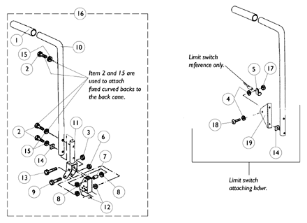 Back Cane Assembly