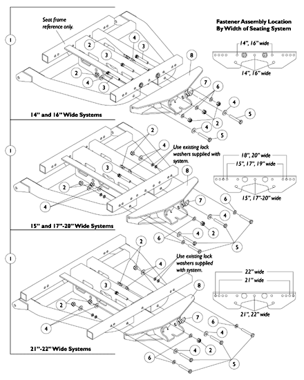 90 WSBT Legreset Tube Support Assembly