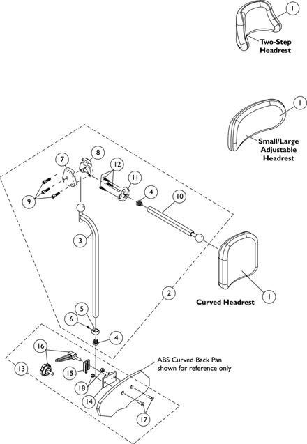 Headrest Support Assembly