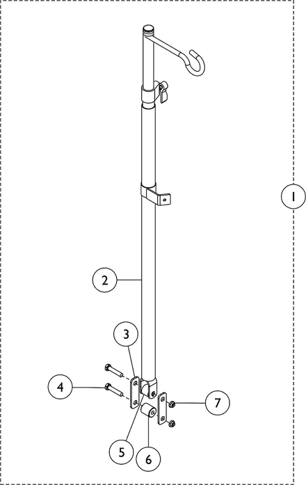 I.V. Rod - Telescoping - T1322