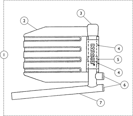 Pivot Slide Tube with Footplate Assembly J934A-14