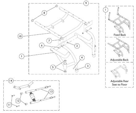 Seat Frames and Frame Hardware