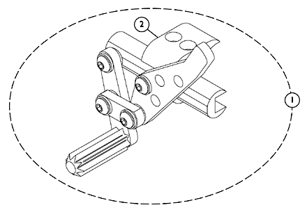 High Mount Wheel Lock - Push to Lock