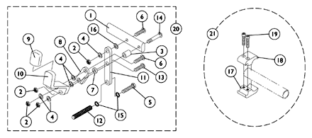 High Mount Wheel Lock - Pull To Lock