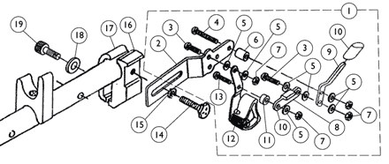 Hill Holder Wheel Lock and Attaching Hardware