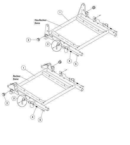 ASBA Seat Frame and Hardware