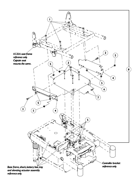 ASBA Seat and Captain Seat Frame Mounting Hardware