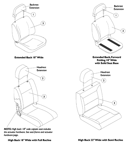 Captain Seat Assembly Before 11/01/01