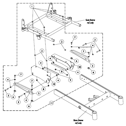 Seat Frame Mounting Hardware