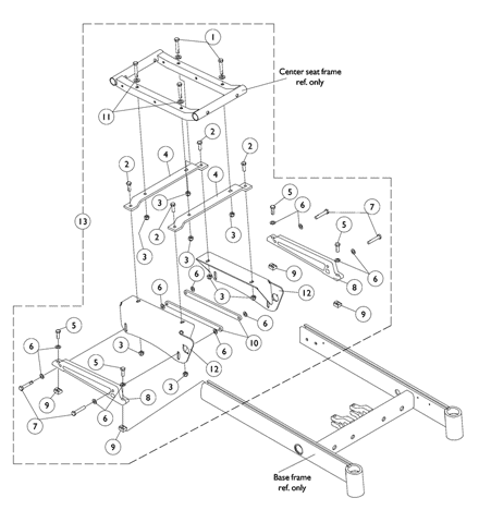 Seat Frame Mounting Hardware