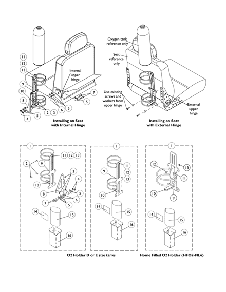 Oxygen Holder Assembly Kit