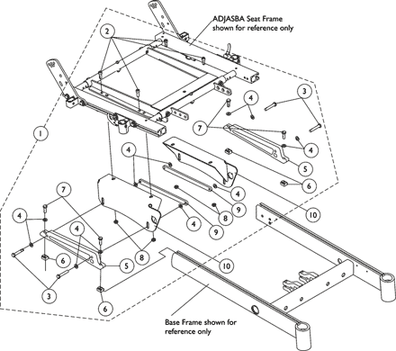 Seat Frame Mounting Hardware