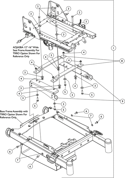 Seat Frame Mounting Hardware