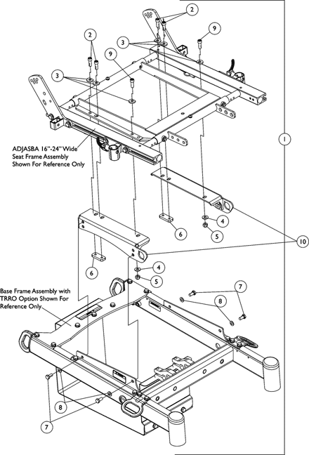 Seat Frame Mounting Hardware