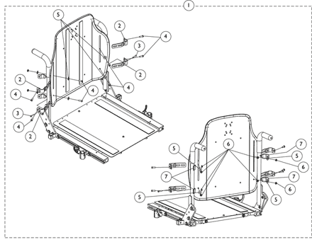 Back, Mounting Hardware Contoura