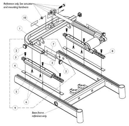 Rear Frame and Mounting Hardware