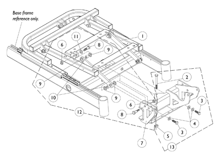 Tilt Link and Front Support Bracket Hardware