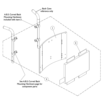 ABS Curved Back Assembly