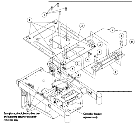 Seat Plate and Front Actuator Support Bracket