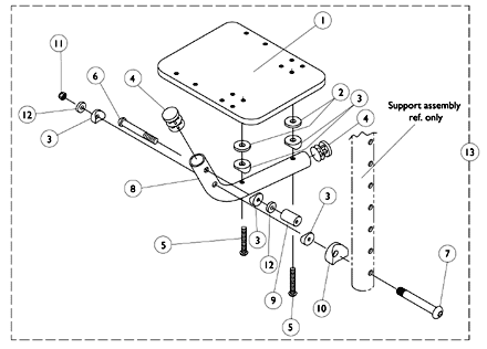 AT5043 Flip-Up Footplates