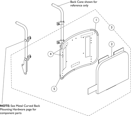 Metal Curved Back Assembly