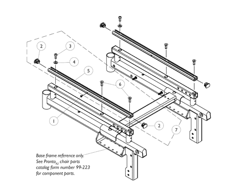 Base Frame Seat Mounting Extrusions