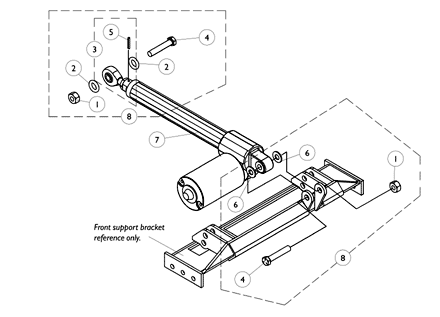 Actuator Motor w/ Mounting Hardware