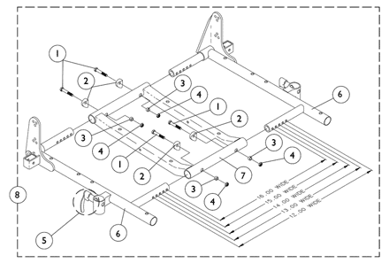 ASBA Seat Frame and Hardware (14