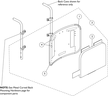 Metal Curved Back Assembly